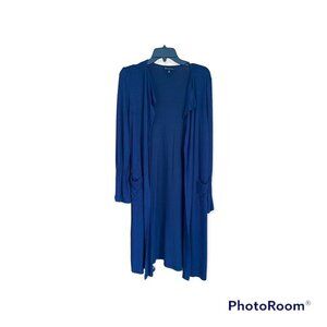 Bobeau duster cardigan navy S